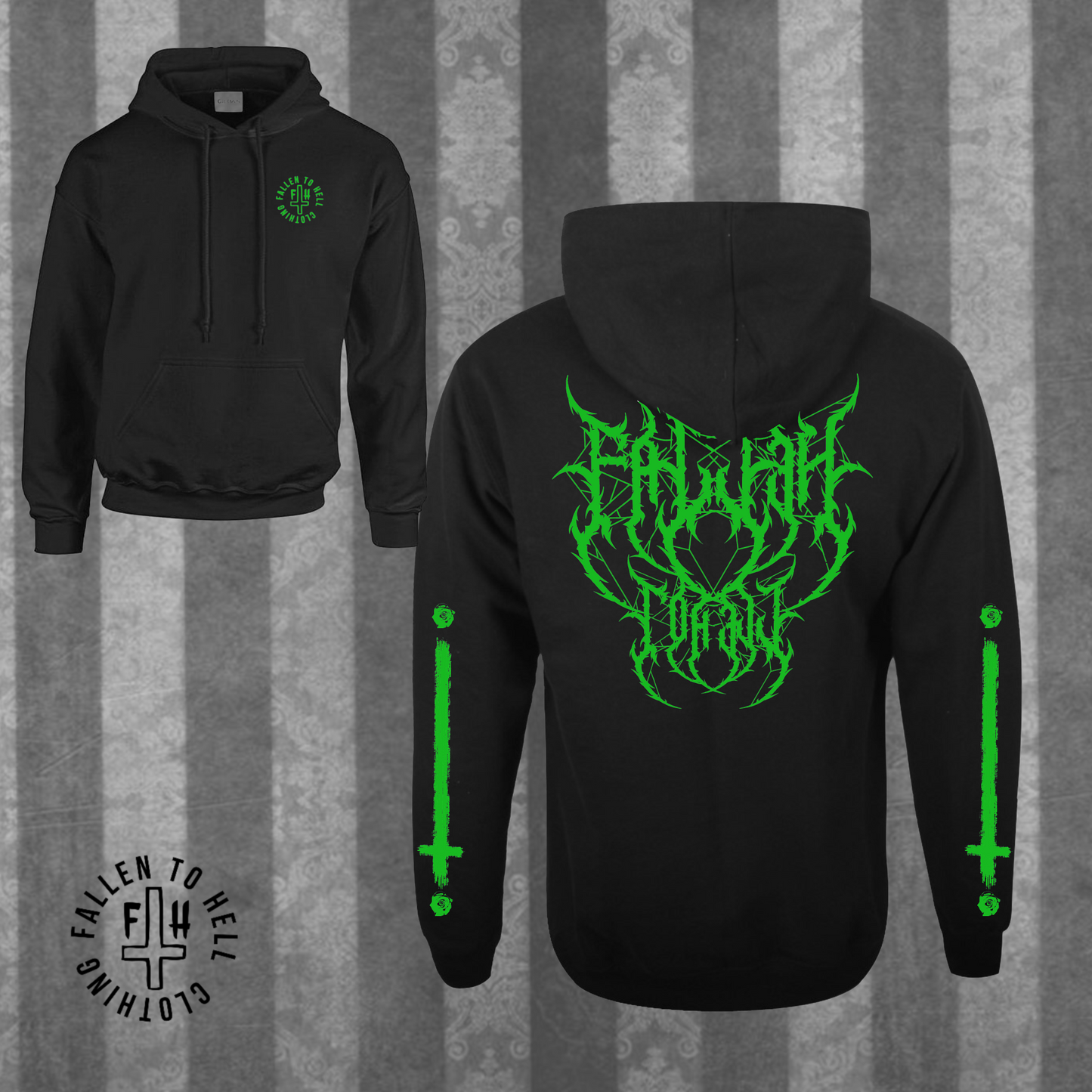 Metal Font Pullover Hoodie