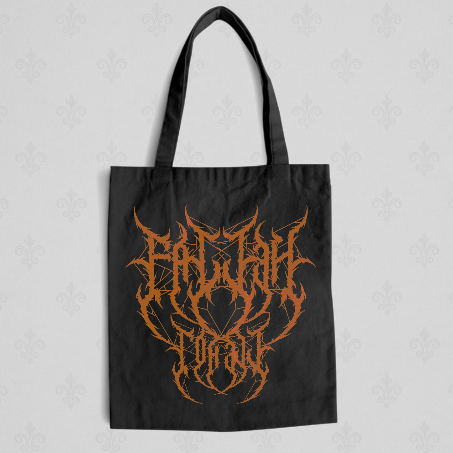 Recycled Cotton Metal-core Tote Bag Printed in Orange